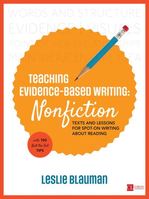 cover image of Teaching Evidence-Based Writing: Nonfiction
